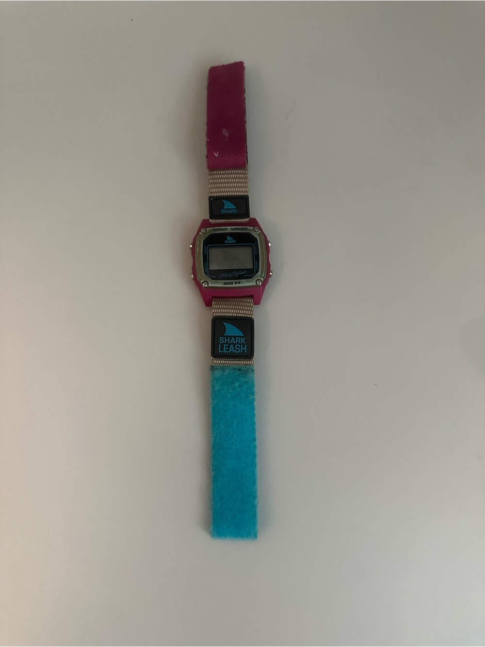 Shark Leash Watch - Blue and Pink